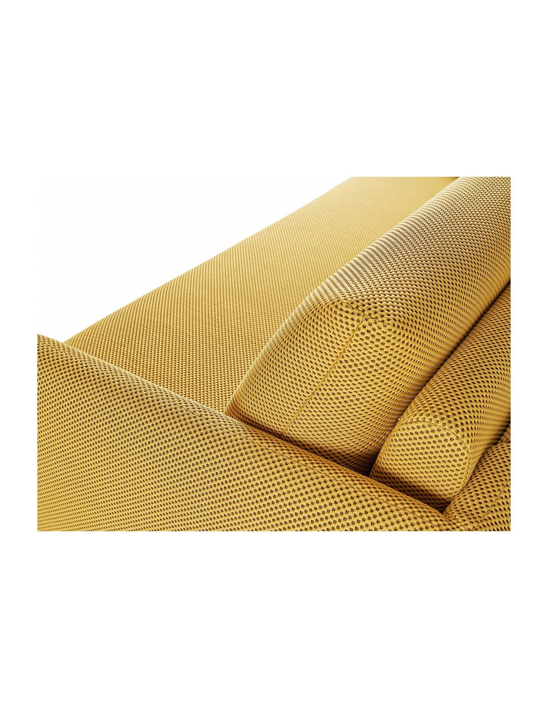 Divano di design Giallo in tessuto antimacchia