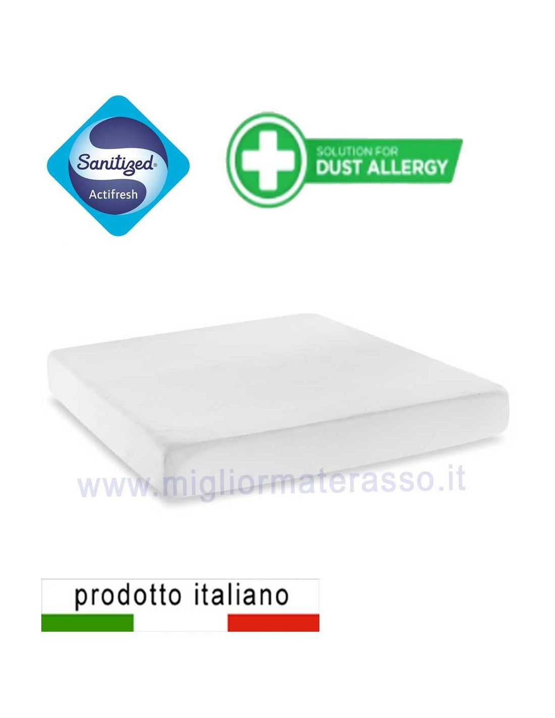 Coprimaterasso antiacaro singolo Sanitized
