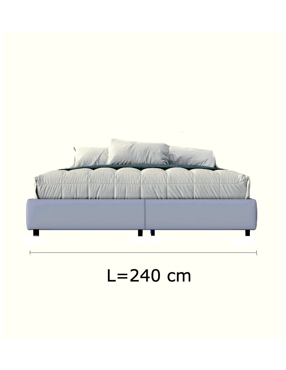 Texas king size bed 240x220