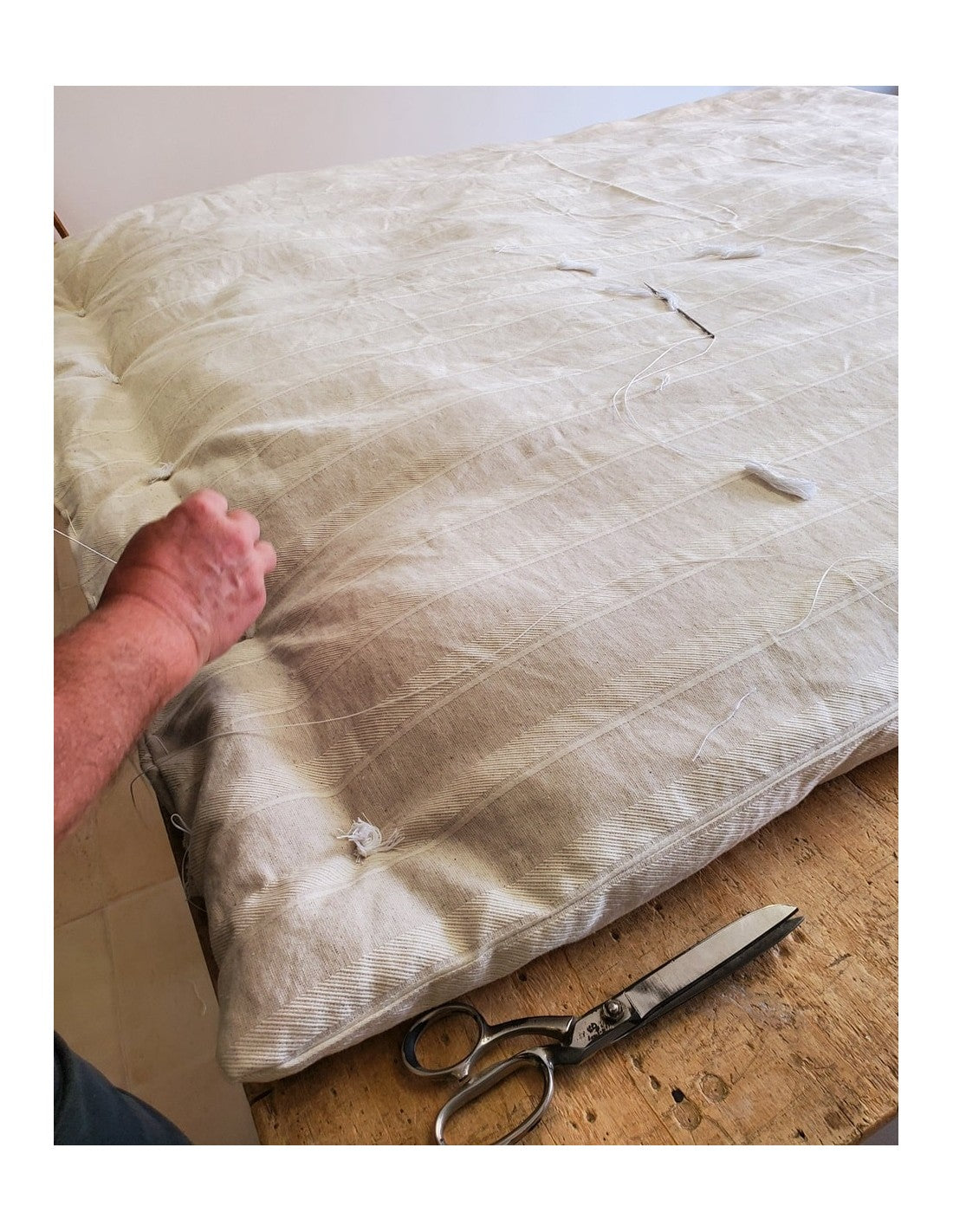 Wool top mattress