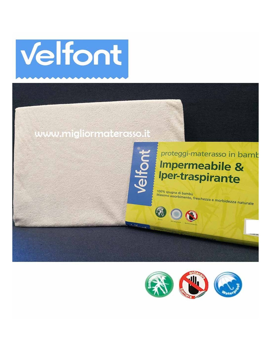 Copricuscino bamboo Impermeabile