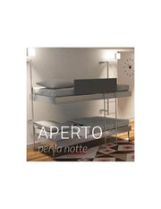 Letto a scomparsa a castello Boss con luci led