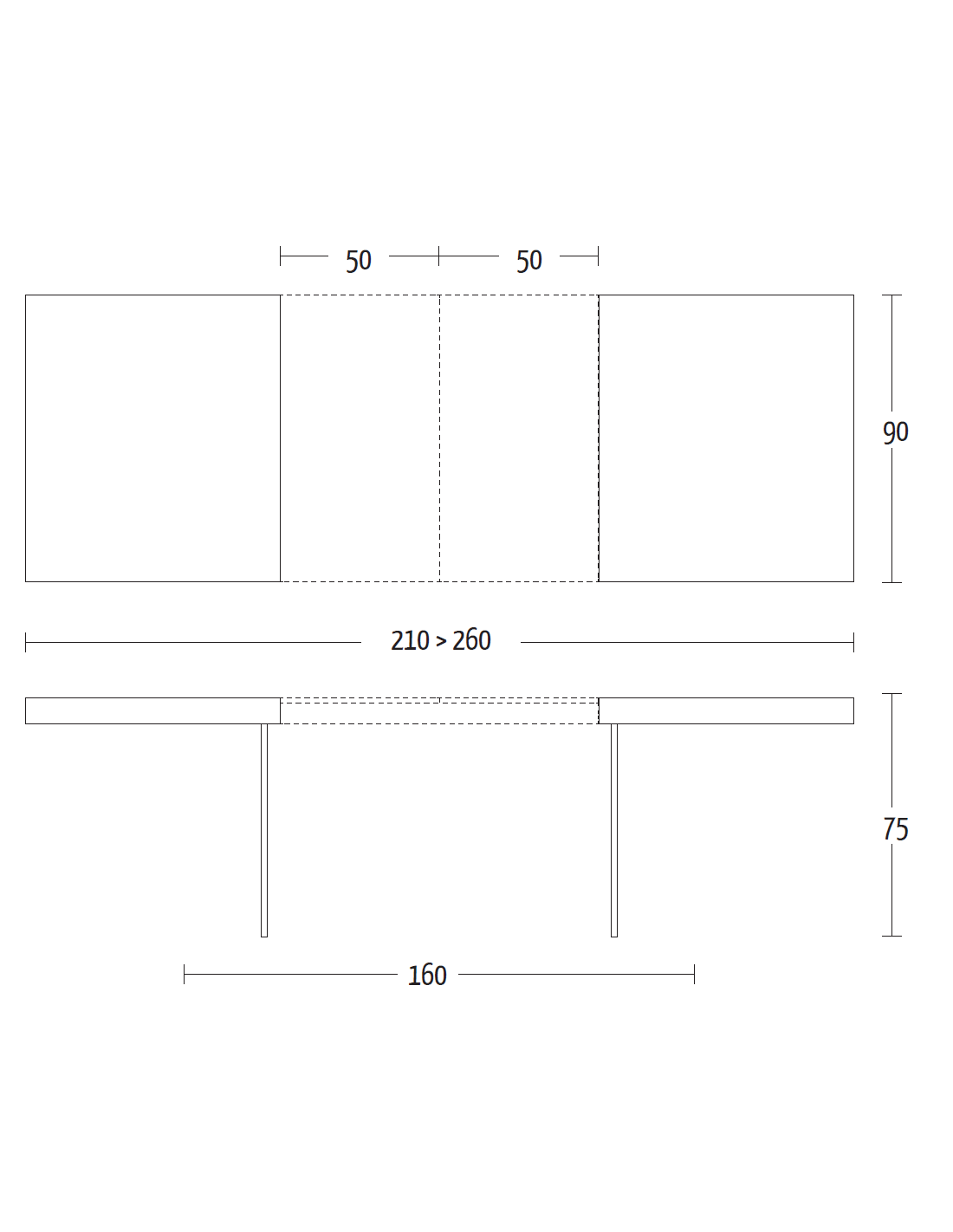 Dining table Meridiano Altacom wood