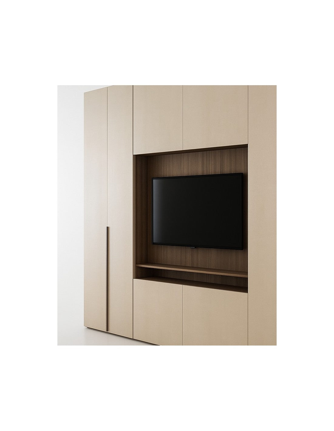 Bedroom wardrobe with TV panel