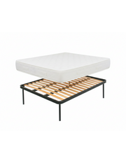 Letto a doghe con materasso misura francese