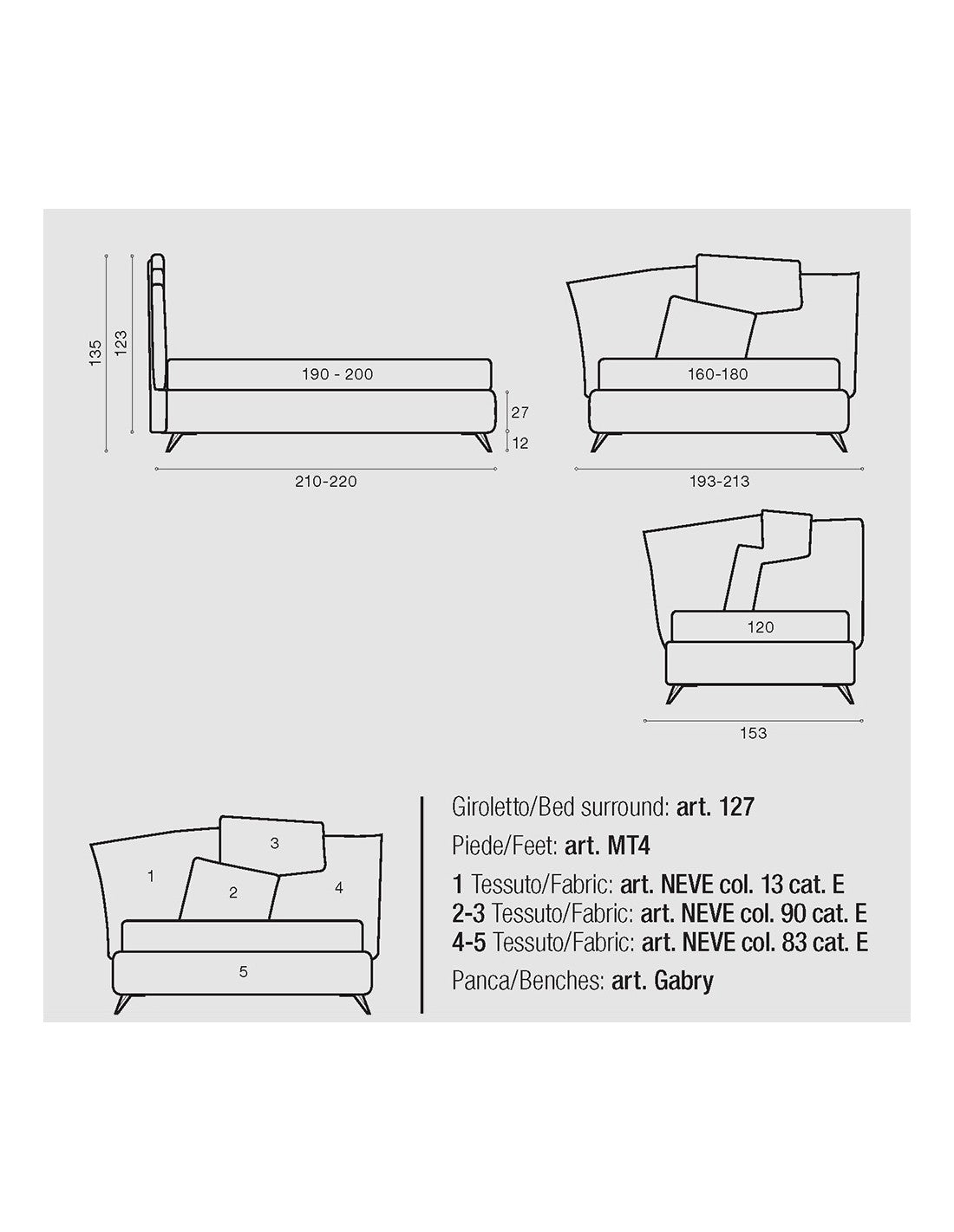 Letto Moderno Fantasy Stilfar