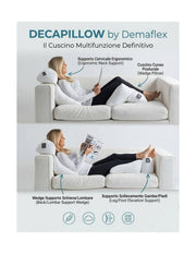 10-position multipurpose support pillow for back and legs