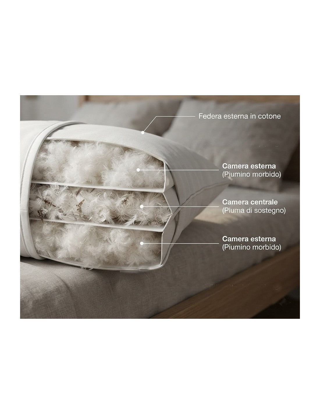 Heavy down pillow
